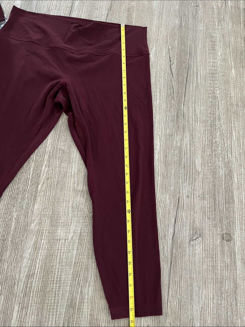 Lululemon Burgundy Leggings - Picture 3 of 10